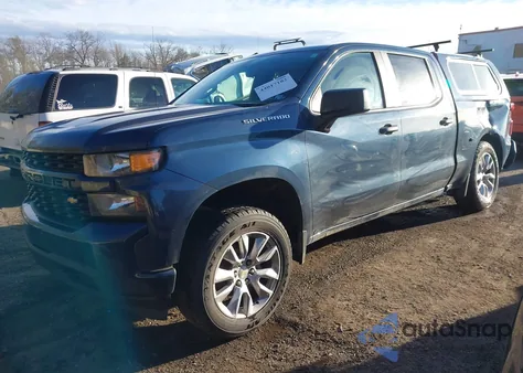 2020 Chevrolet Silverado 1500 4Wd Short Bed Custom из США, поврежденный, VIN 3GCUYBEF2LG331360